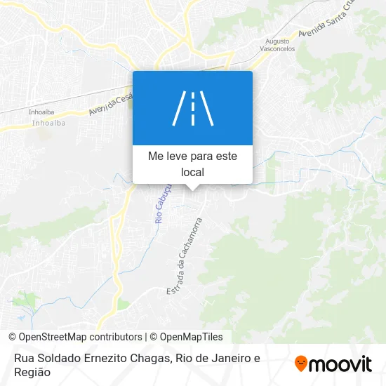 Rua Soldado Ernezito Chagas mapa