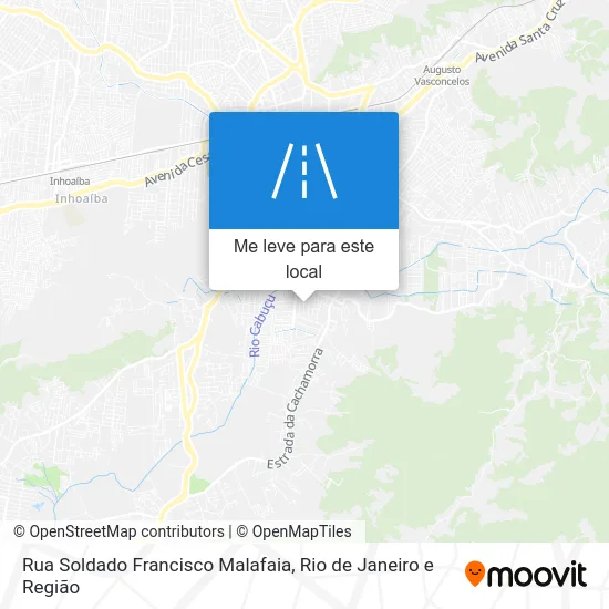 Rua Soldado Francisco Malafaia mapa