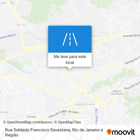 Rua Soldado Francisco Savastana mapa