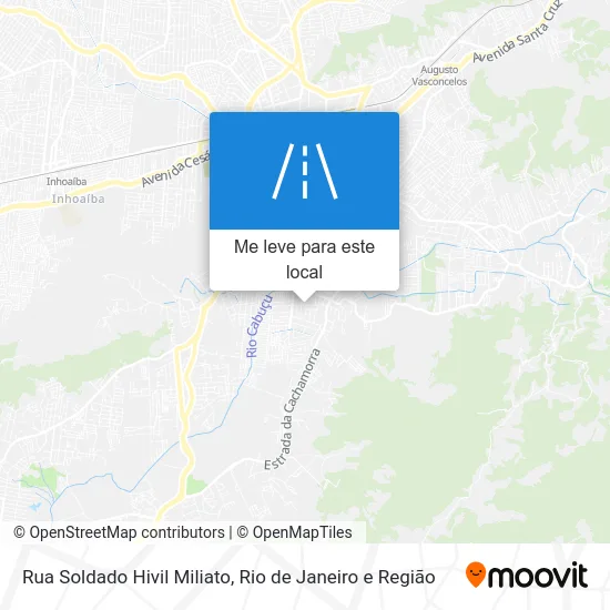 Rua Soldado Hivil Miliato mapa