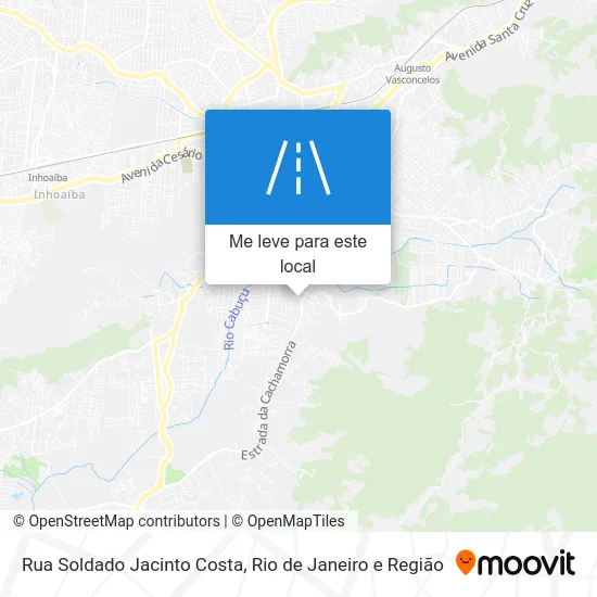 Rua Soldado Jacinto Costa mapa