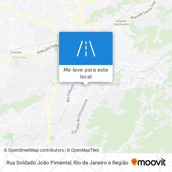 Rua Soldado João Pimentel mapa