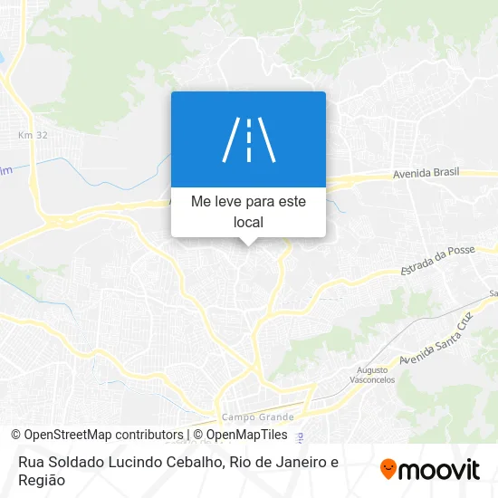 Rua Soldado Lucindo Cebalho mapa