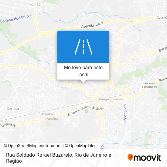 Rua Soldado Rafael Buzarelo mapa