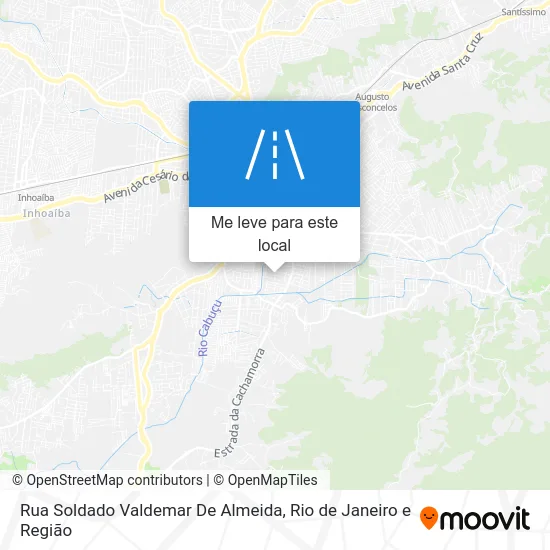 Rua Soldado Valdemar De Almeida mapa