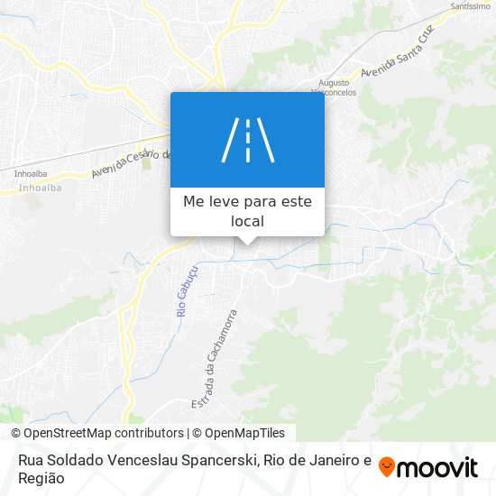 Rua Soldado Venceslau Spancerski mapa