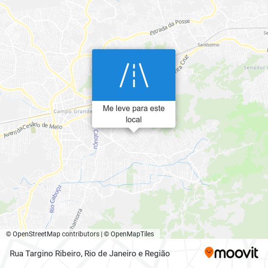 Rua Targino Ribeiro mapa