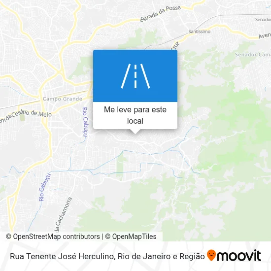 Rua Tenente José Herculino mapa
