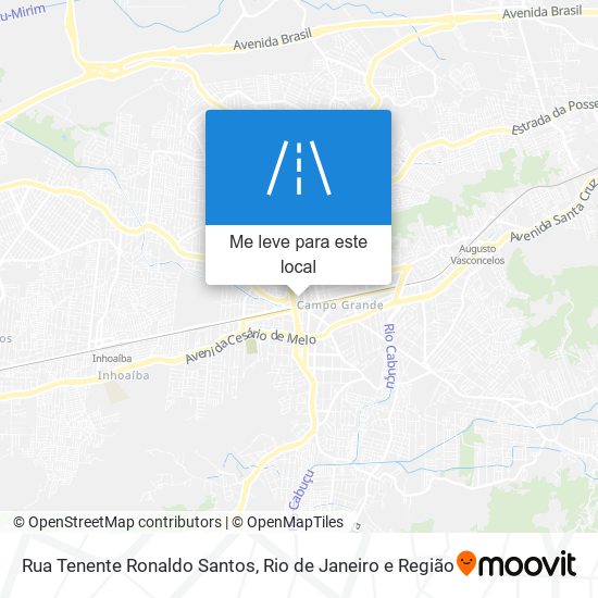 Rua Tenente Ronaldo Santos mapa