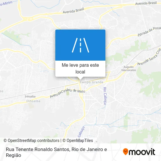 Rua Tenente Ronaldo Santos mapa