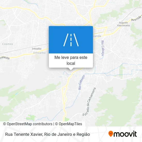 Rua Tenente Xavier mapa