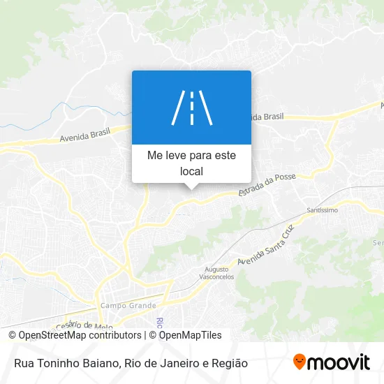 Rua Toninho Baiano mapa