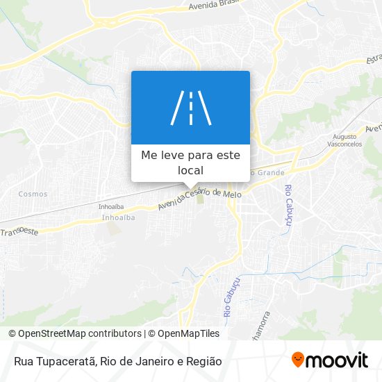 Rua Tupaceratã mapa