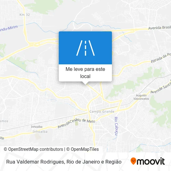Rua Valdemar Rodrigues mapa