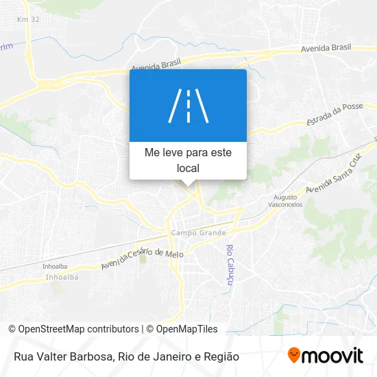 Rua Valter Barbosa mapa