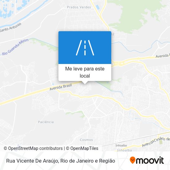 Rua Vicente De Araújo mapa