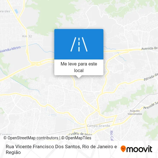 Rua Vicente Francisco Dos Santos mapa