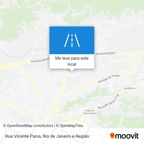 Rua Vicente Paiva mapa