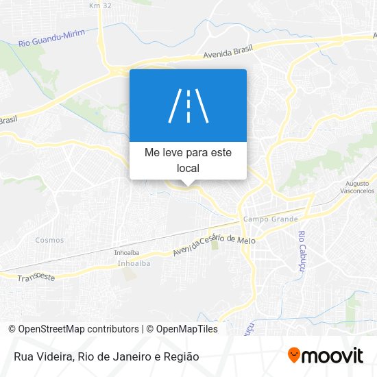 Rua Videira mapa