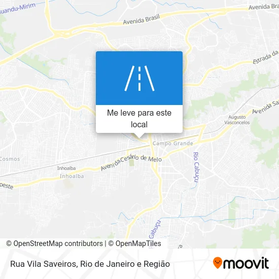 Rua Vila Saveiros mapa