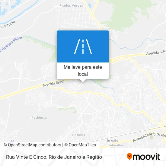 Rua Vinte E Cinco mapa