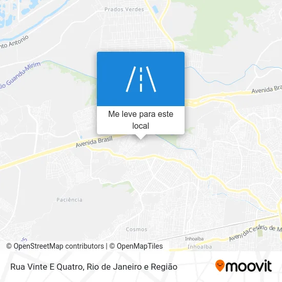 Rua Vinte E Quatro mapa