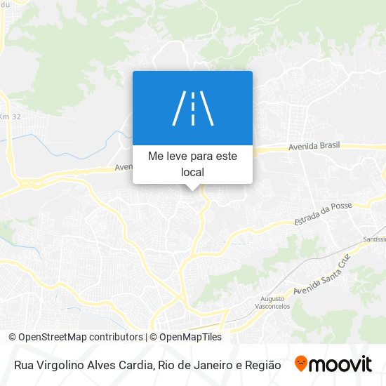 Rua Virgolino Alves Cardia mapa