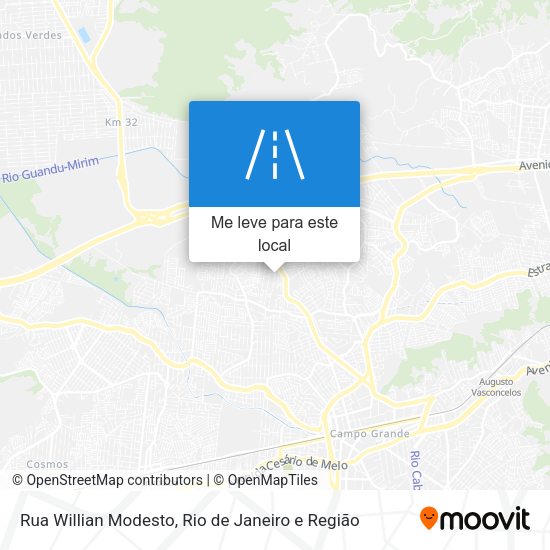 Rua Willian Modesto mapa