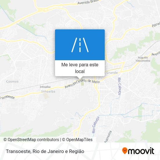 Transoeste mapa