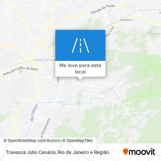 Travessa Julio Cesário mapa