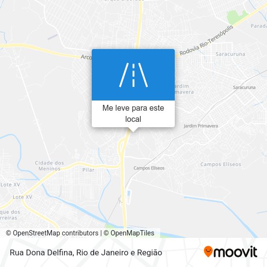 Rua Dona Delfina mapa