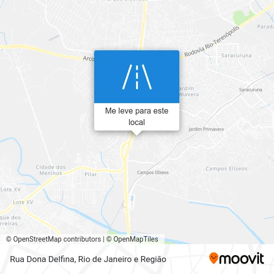 Rua Dona Delfina mapa
