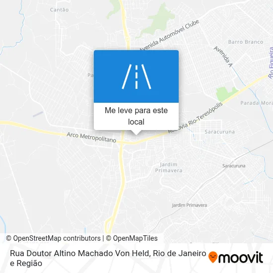 Rua Doutor Altino Machado Von Held mapa