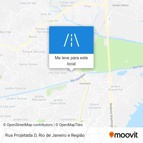Rua Projetada D mapa