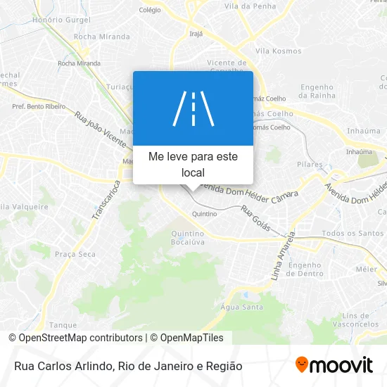 Rua Carlos Arlindo mapa
