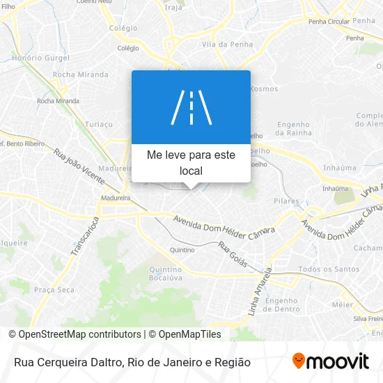 Rua Cerqueira Daltro mapa