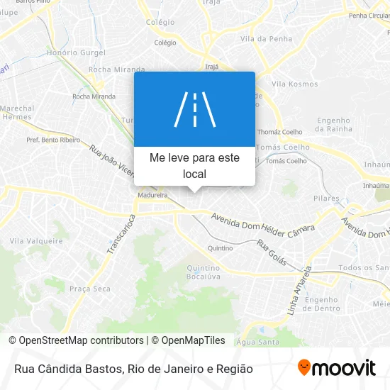 Rua Cândida Bastos mapa