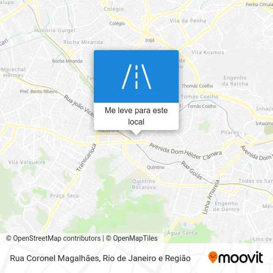 Rua Coronel Magalhães mapa