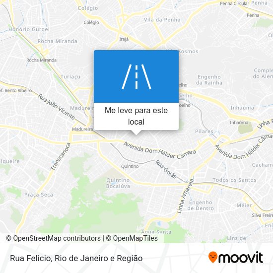 Rua Felicio mapa