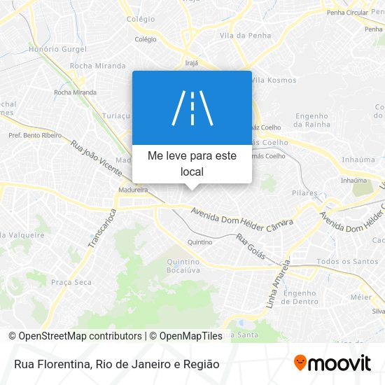 Rua Florentina mapa