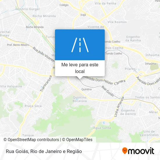 Rua Goiás mapa