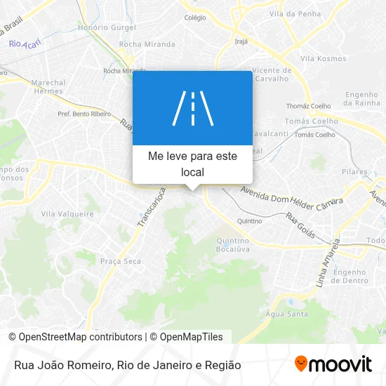 Rua João Romeiro mapa