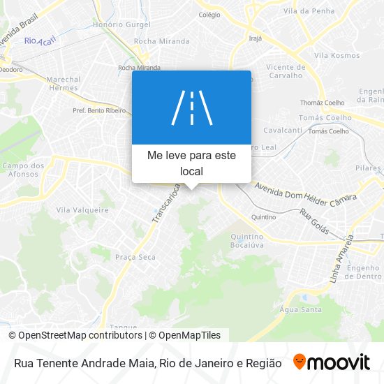 Rua Tenente Andrade Maia mapa