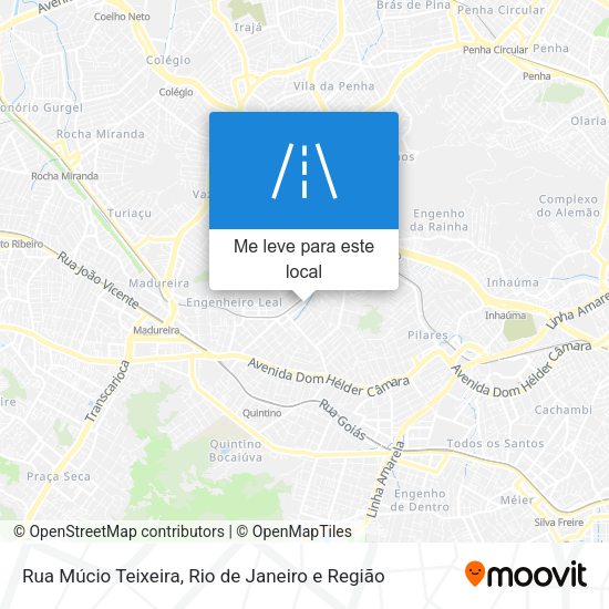 Rua Múcio Teixeira mapa