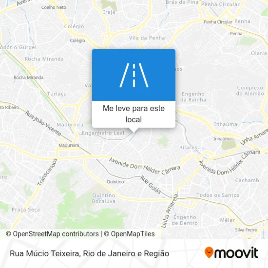 Rua Múcio Teixeira mapa