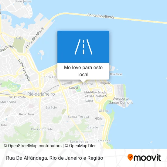 Rua Da Alfândega mapa