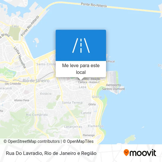 Rua Do Lavradio mapa