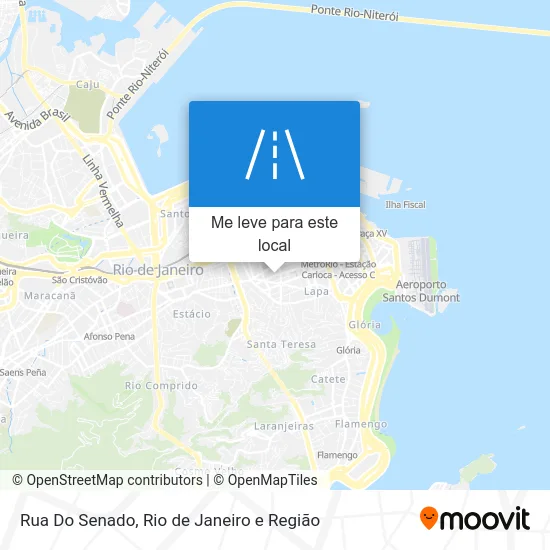 Rua Do Senado mapa