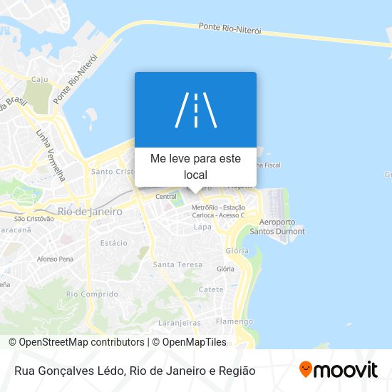 Rua Gonçalves Lédo mapa
