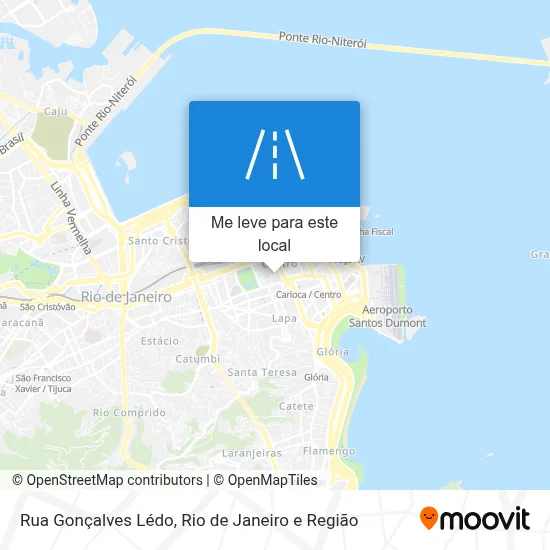 Rua Gonçalves Lédo mapa